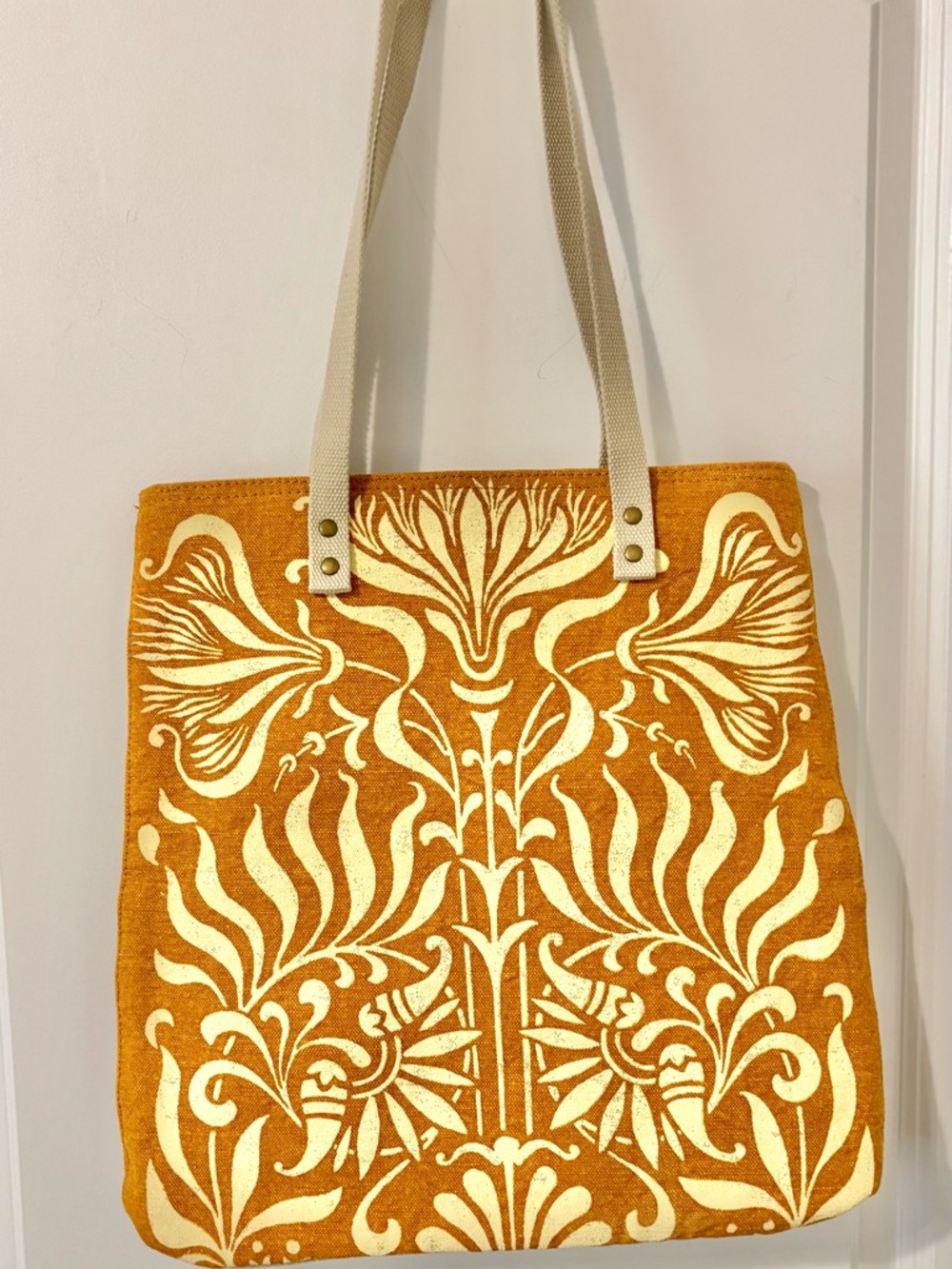 Amy Butler Kalencom Eco Friendly Cotton Yellow Tote Boho Festival Arts & Crafts